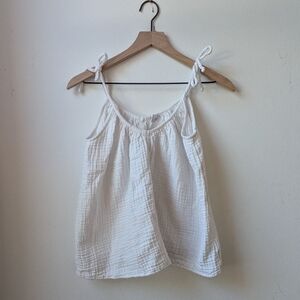 ❤️ Women's Old Navy 100% Cotton Tank Top Adjustable Straps Muslin